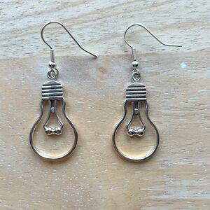 NWT Edison Lightbulb Steampunk Earrings
